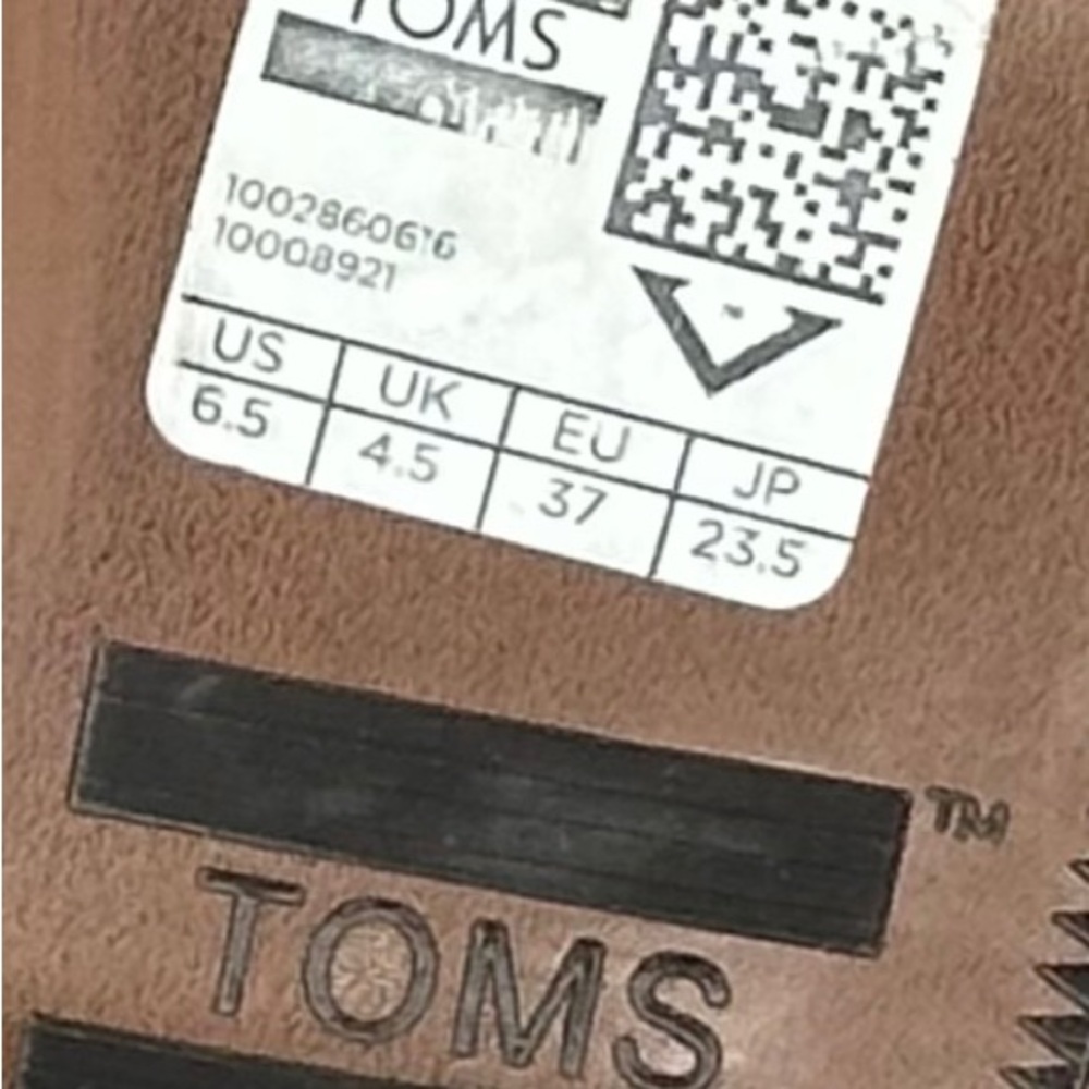 Toms Leila Ankle Boots Olive Green Herringbone Sz 6.5 - Picture 7 of 9